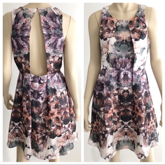 Anthropologie Dresses & Skirts - Aryn K floral watercolor open back dress